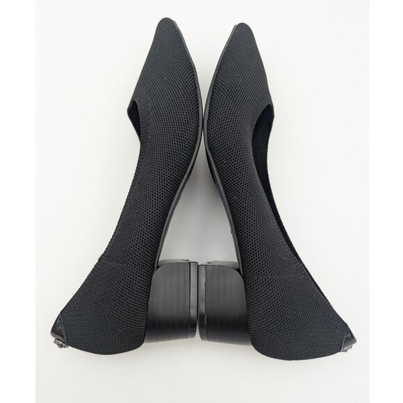Anne Klein Black Suede Kitten Heels - Picture 10 of 11